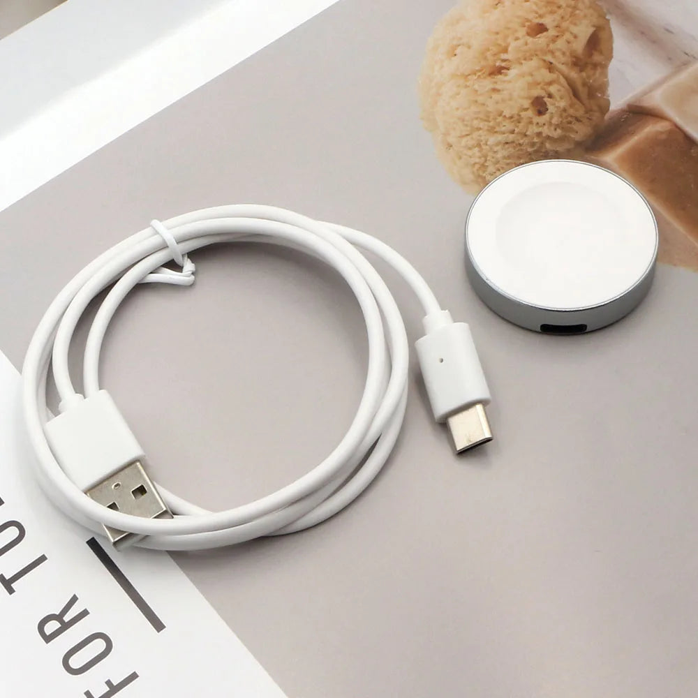 Metal White Charger for Huawei Watch 5 42mm 46mm/ Fit 4/ Fit4 Pro/ D2/GT 5/ Huawei Watch 3 Pro/ GT3 Charging Dock Base Magnetic