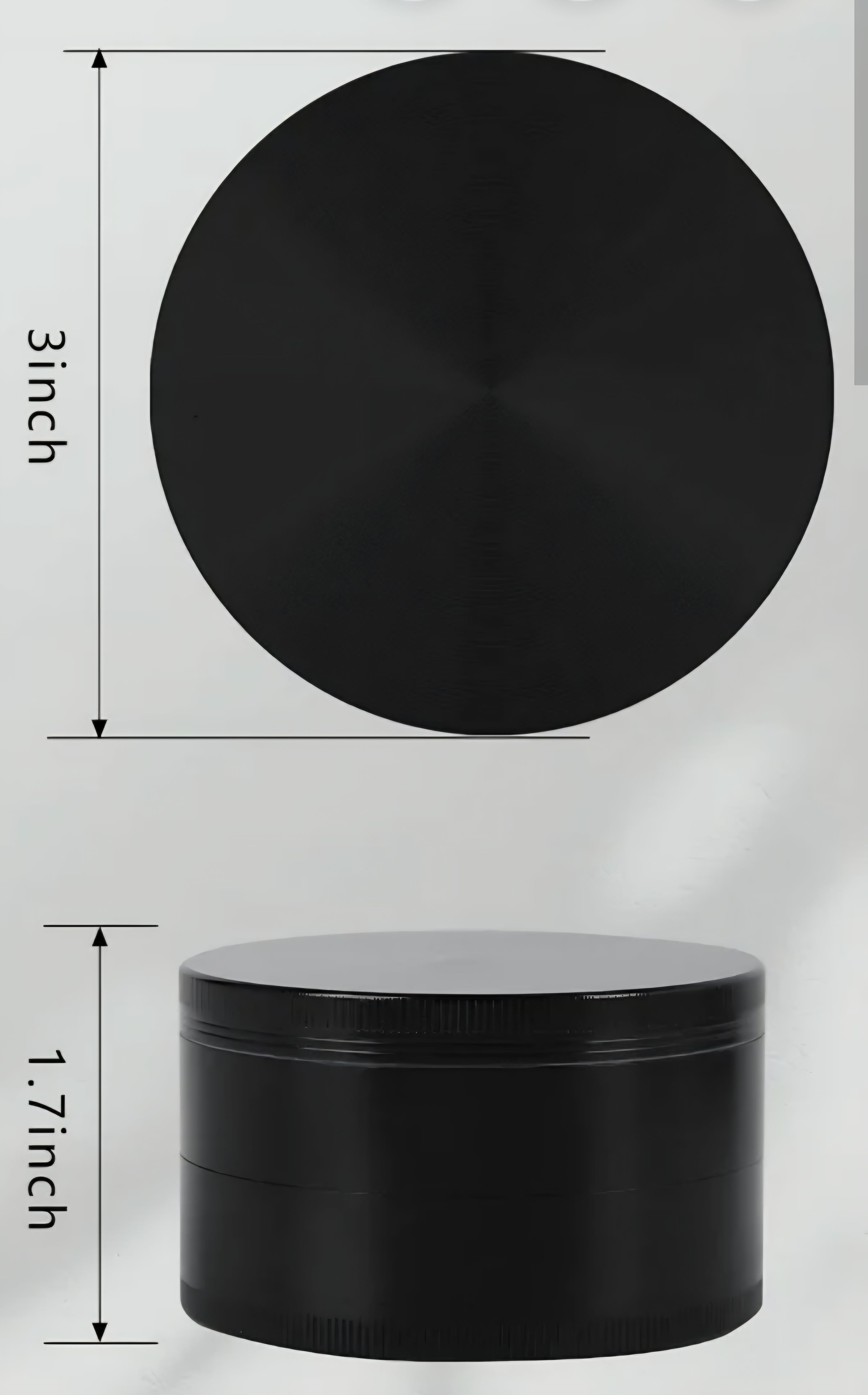 Comsuransly 3 Inch Spice Grinder(black)